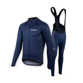 GCN Core 2.0 Long Sleeve Jersey & Bibtights Bundle  - Navy Blue